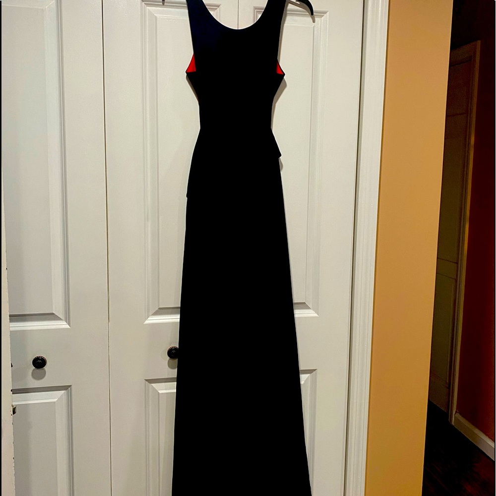 Black 2 tone formal gown